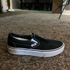 Black Slip-on Vans